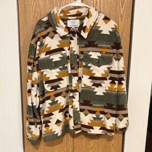 Aztec Patterned Women's Sweater Jacket